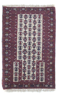Tapis Belutsch - 136 x 81 cm - beige