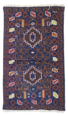 Tapis Belutsch - 136 x 76 cm - bleu