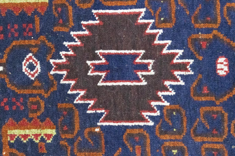 Tapis Belutsch - 136 x 76 cm - bleu