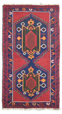 Tapis Belutsch - 140 x 75 cm - rouge