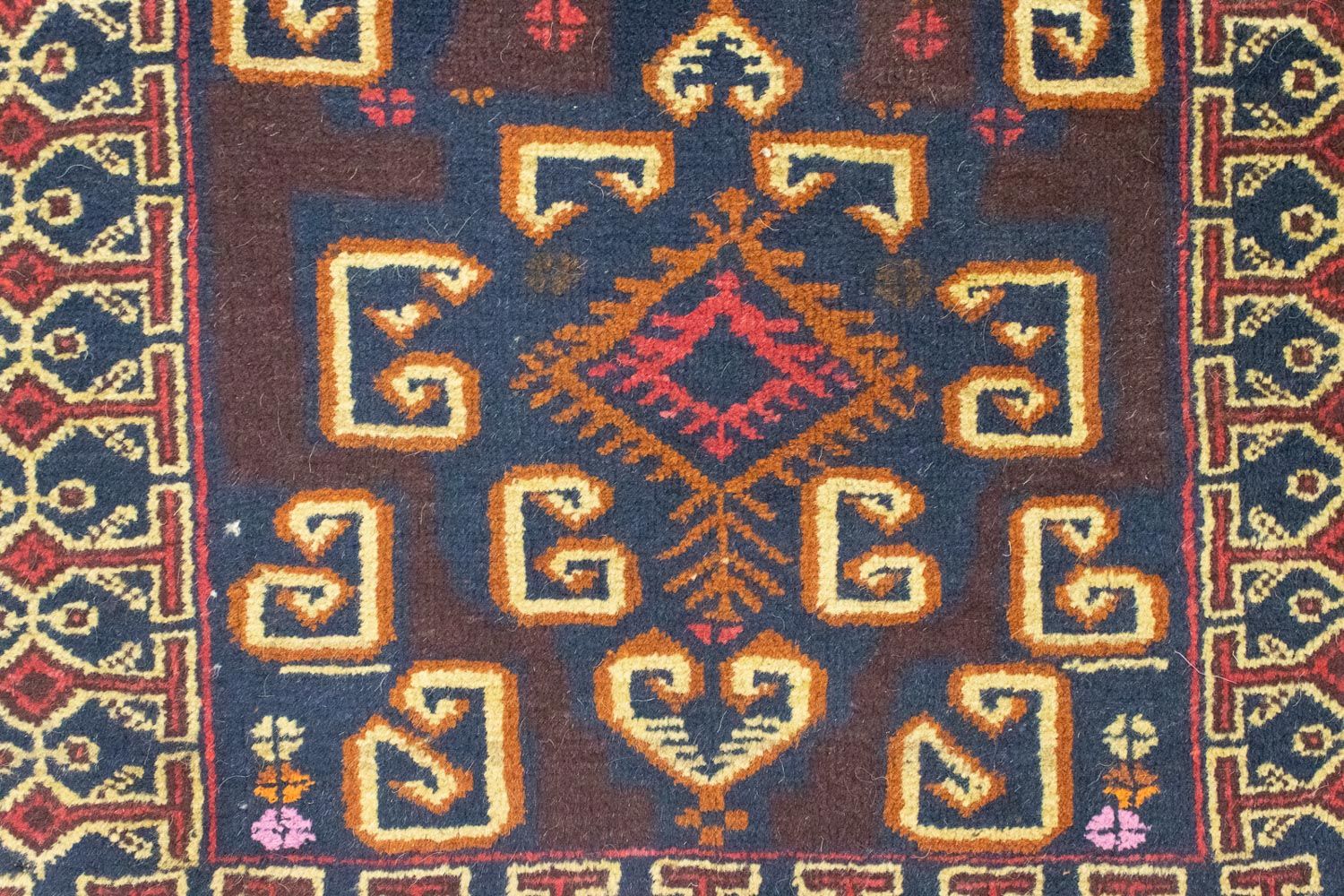 Tapis Belutsch - 130 x 80 cm - bleu