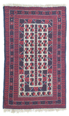 Tapis Belutsch - 118 x 70 cm - rouge