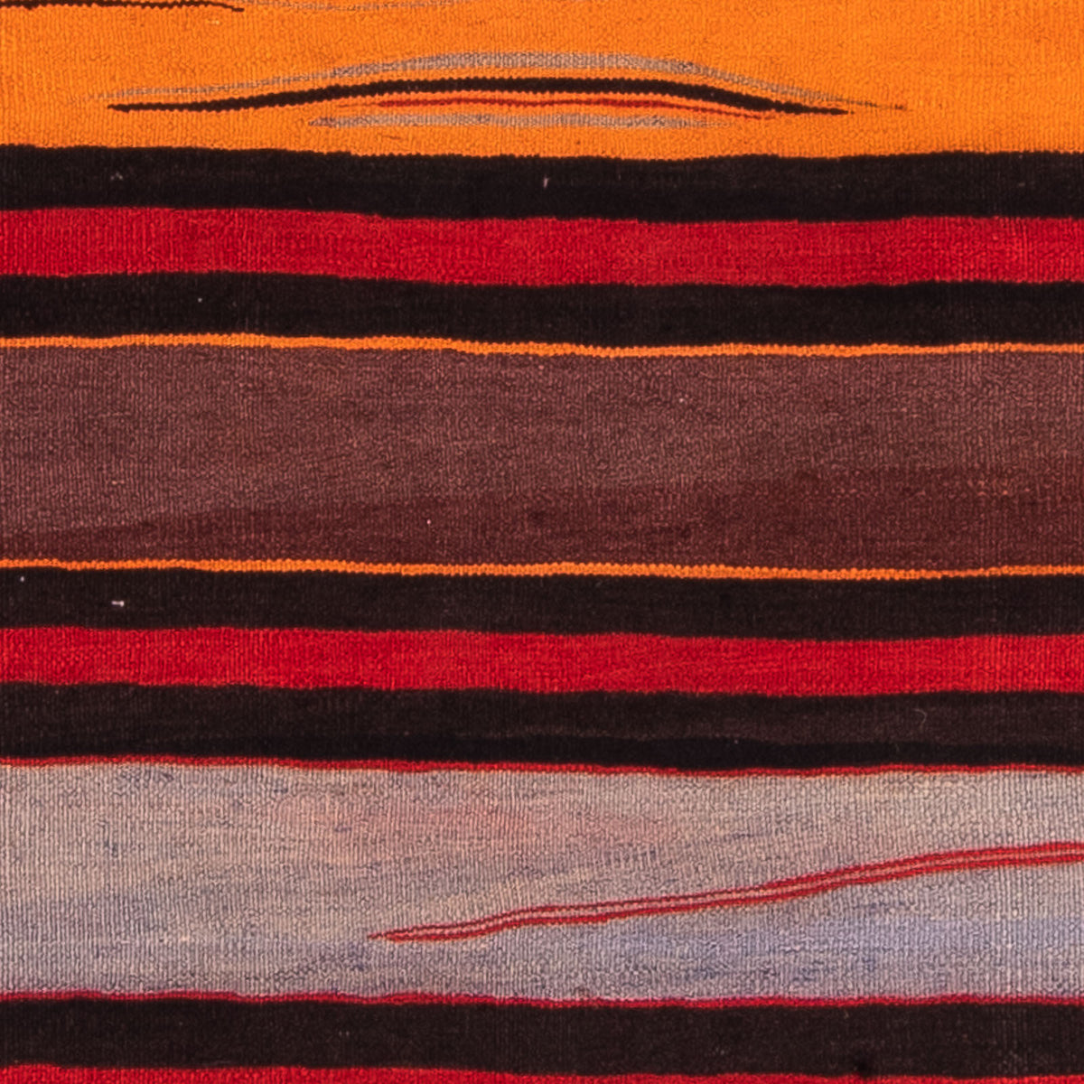 Tapis Kelim - Vieux carré  - 145 x 140 cm - multicolore