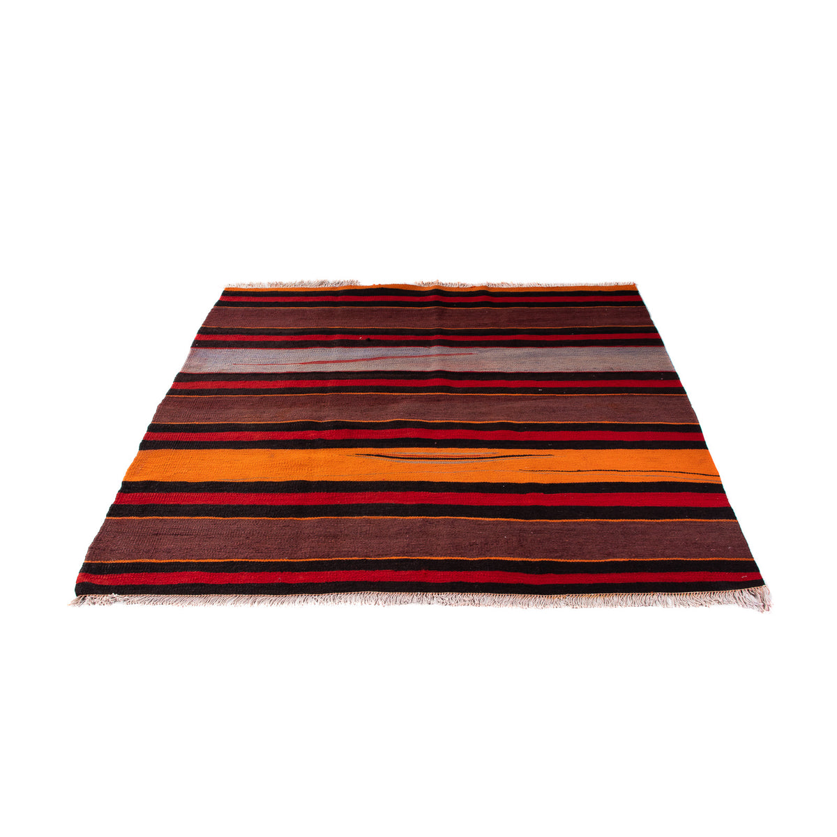 Tapis Kelim - Vieux carré  - 145 x 140 cm - multicolore