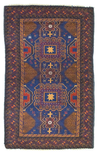 Tapis Belutsch - 137 x 81 cm - bleu