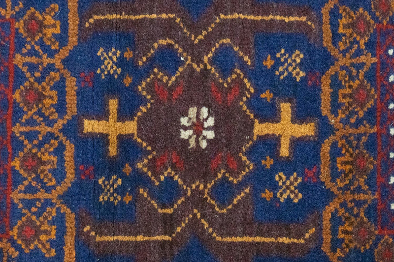 Tapis Belutsch - 137 x 81 cm - bleu