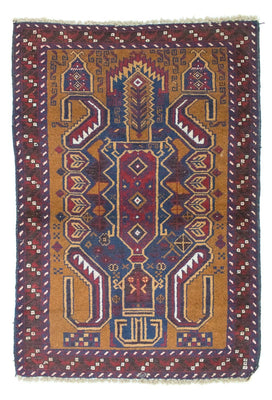 Tapis Belutsch - 136 x 89 cm - bleu