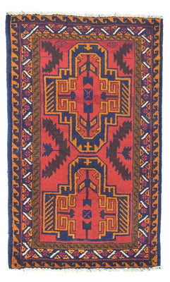 Tapis Belutsch - 134 x 75 cm - rouge