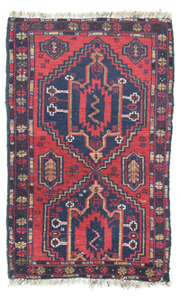 Tapis Belutsch - 127 x 77 cm - bleu