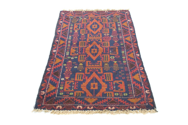 Tapis Belutsch - 135 x 81 cm - bleu