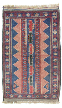 Tapis Belutsch - 160 x 84 cm - bleu