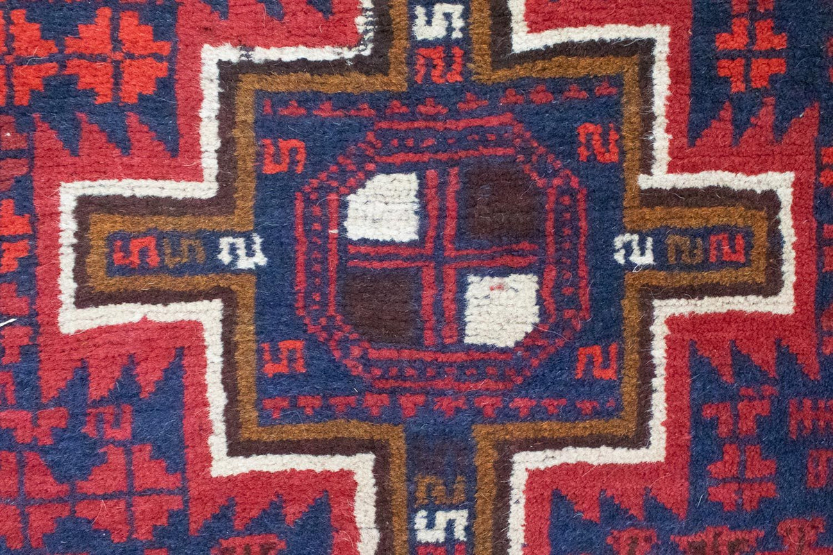 Tapis Belutsch - 124 x 76 cm - bleu