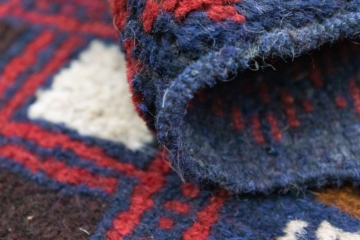 Tapis Belutsch - 124 x 76 cm - bleu