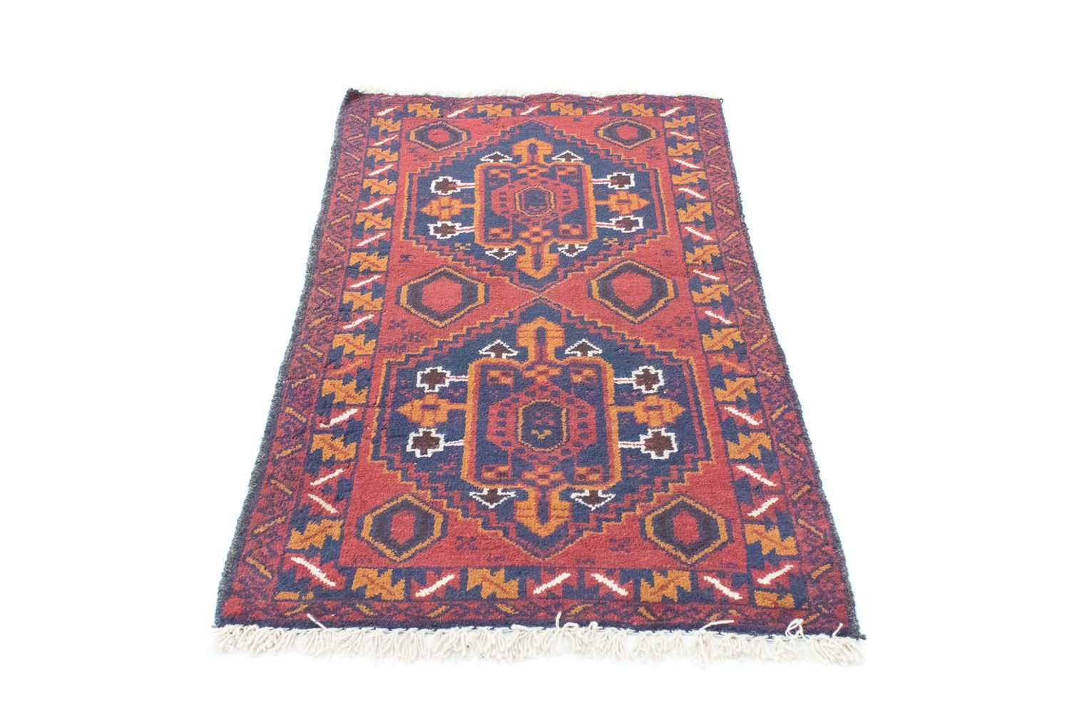Tapis Belutsch - 136 x 79 cm - orange