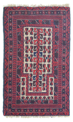 Tapis Belutsch - 125 x 74 cm - rouge