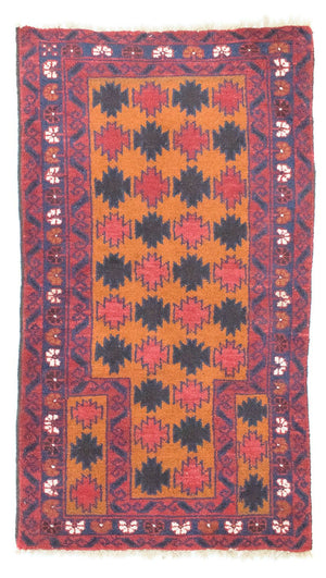 Tapis Belutsch - 126 x 77 cm - orange