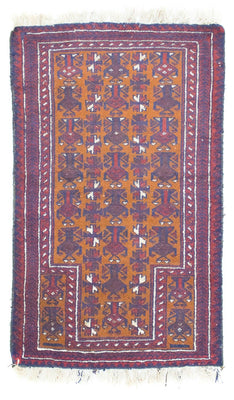 Tapis Belutsch - 138 x 85 cm - orange