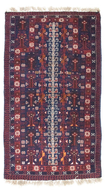 Tapis Belutsch - 140 x 87 cm - bleu