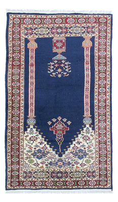 Tapis Turkaman - 167 x 100 cm - bleu