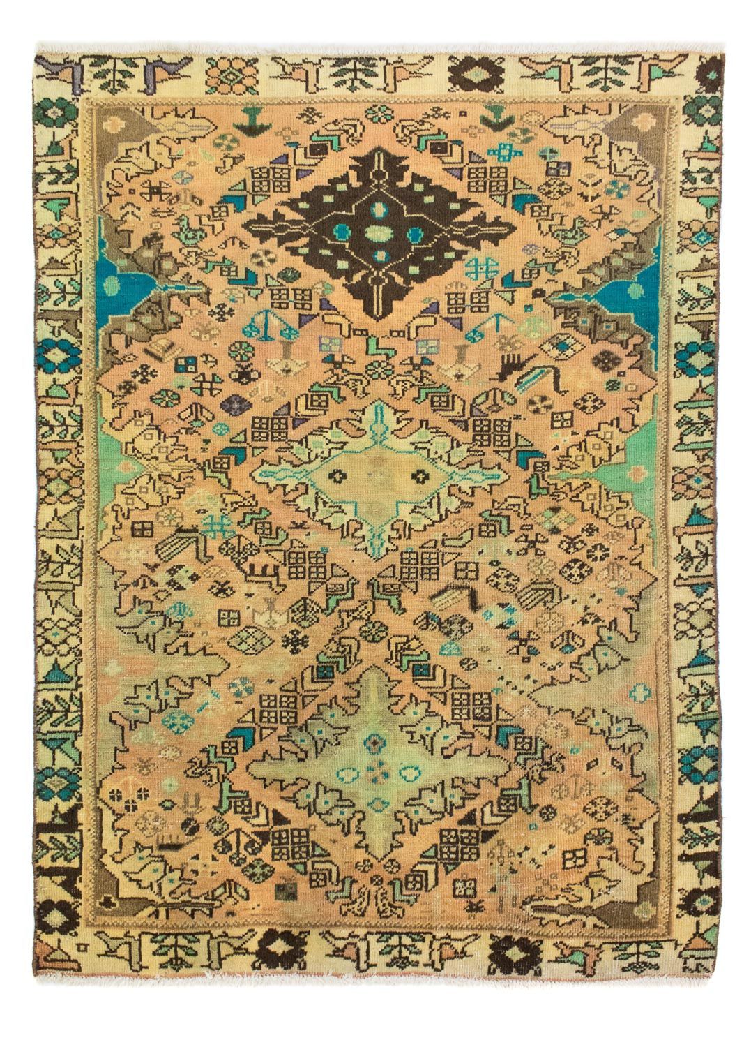 Tapis persan - Nomadic - 160 x 115 cm - marron clair
