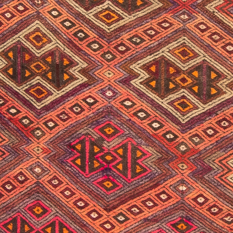 Tapis de couloir Tapis Kelim - Vieux - 400 x 75 cm - multicolore