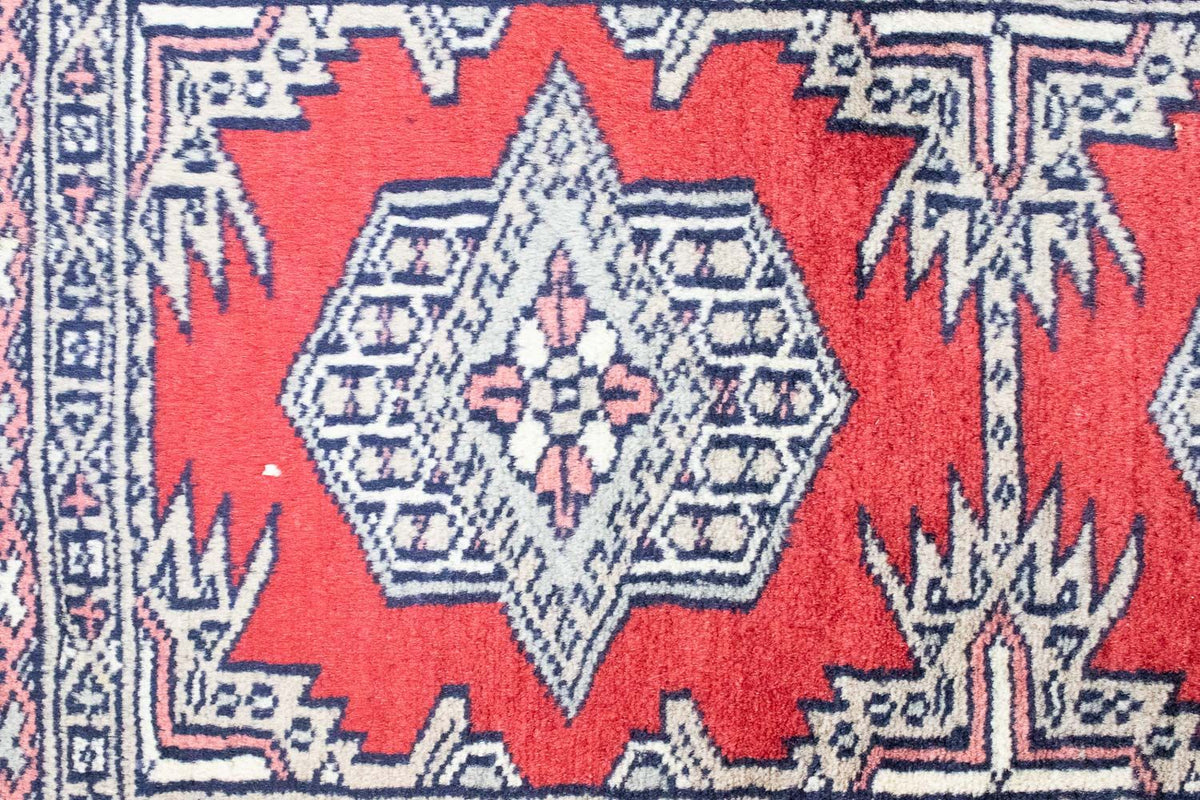 Tapis de couloir Tapis Pakistani - 160 x 50 cm - rouge