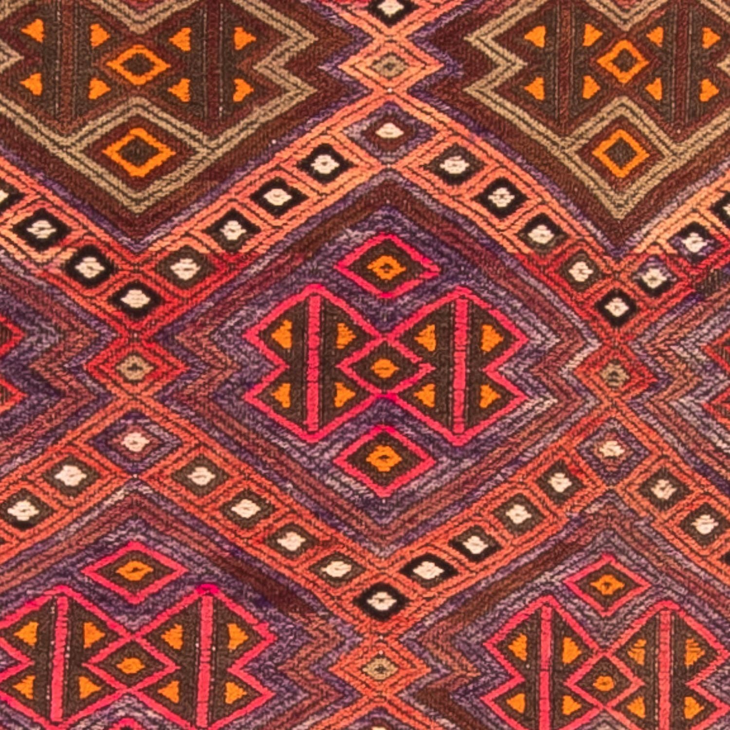 Tapis de couloir Tapis Kelim - Vieux - 380 x 70 cm - multicolore