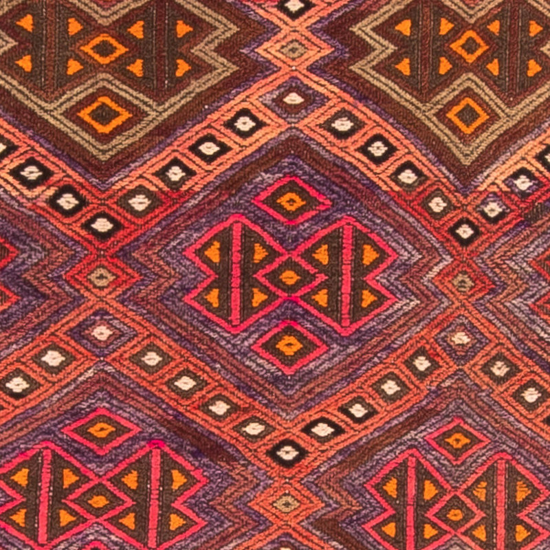 Tapis de couloir Tapis Kelim - Vieux - 380 x 70 cm - multicolore
