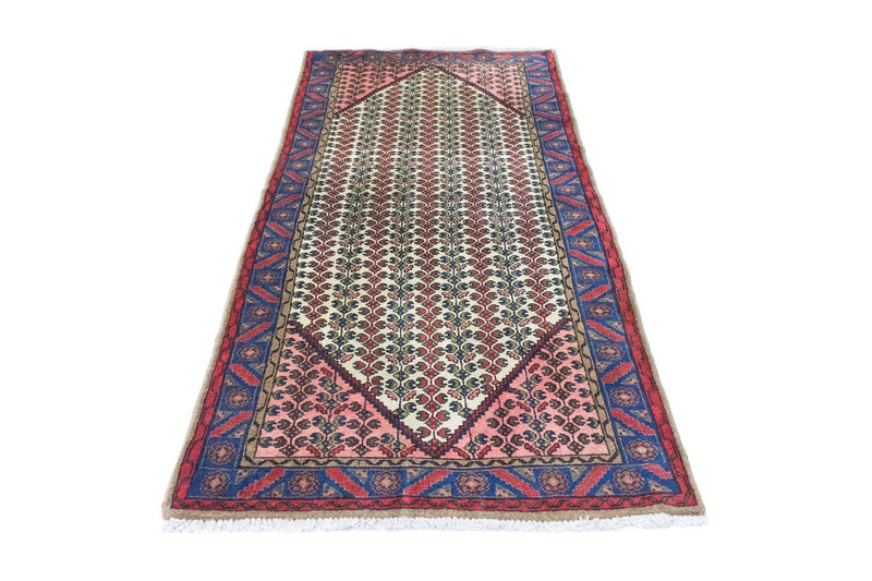 Tapis persan - Nomadic - 197 x 93 cm - bleu
