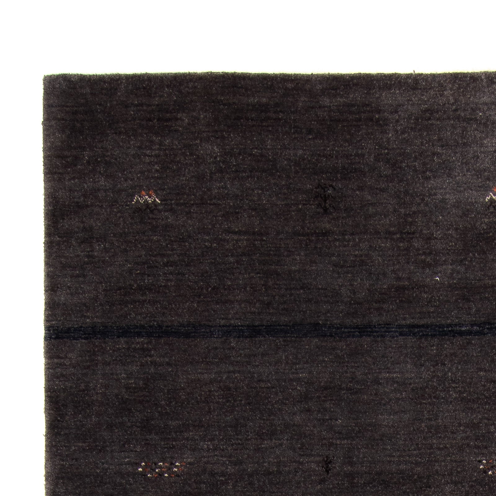 Tapis Gabbeh - Loribaft Softy - 218 x 171 cm - marron foncé