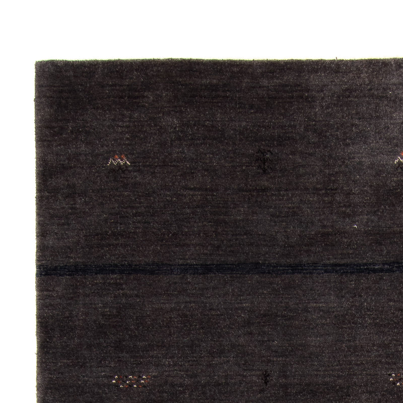 Tapis Gabbeh - Loribaft Softy - 218 x 171 cm - marron foncé
