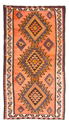 Tapis de couloir Tapis Kelim - Vieux - 265 x 140 cm - multicolore
