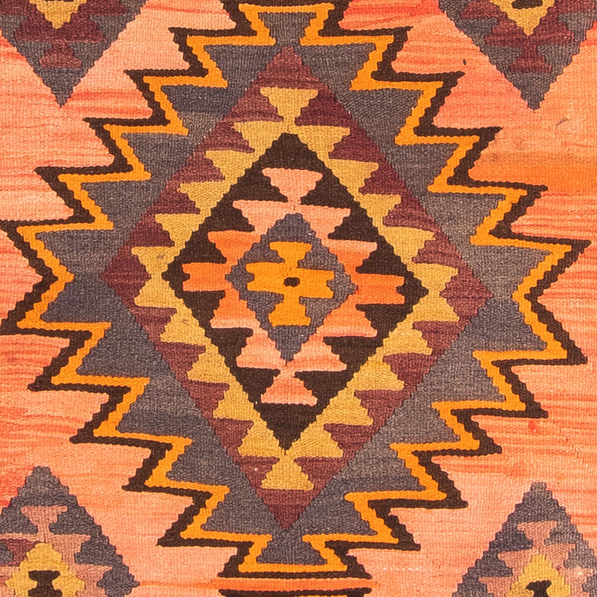 Tapis de couloir Tapis Kelim - Vieux - 265 x 140 cm - multicolore