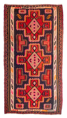Tapis Kelim - Vieux - 280 x 162 cm - multicolore