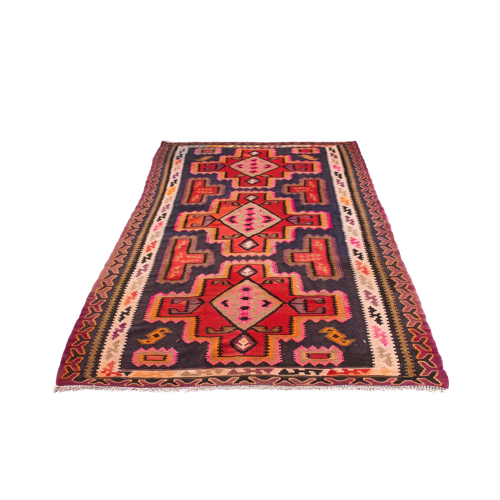Tapis Kelim - Vieux - 280 x 162 cm - multicolore