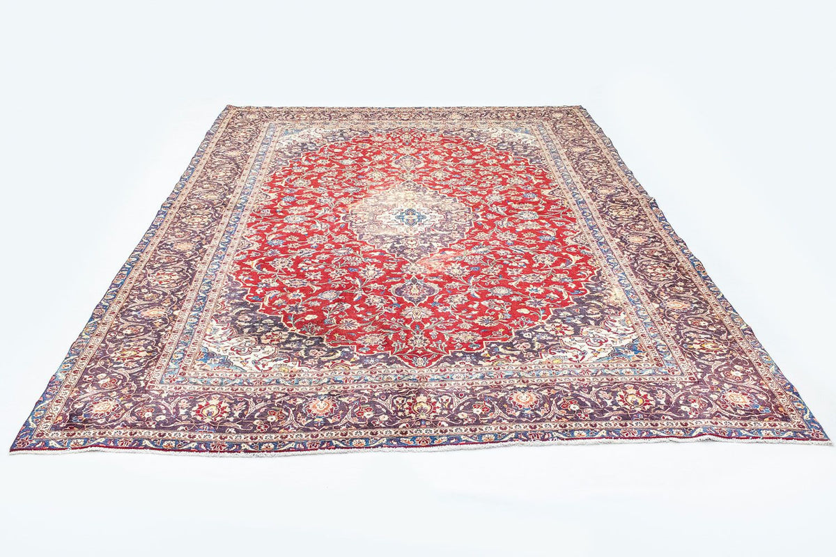 Tapis persan - Keshan - 382 x 290 cm - rouge