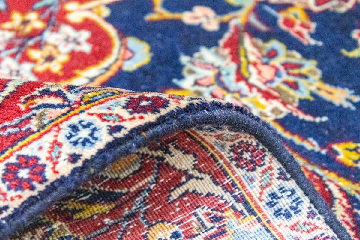 Tapis persan - Keshan - 367 x 285 cm - bleu foncé