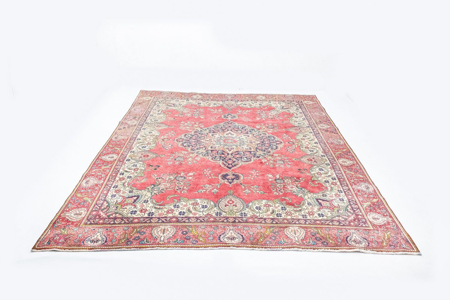 Tapis persan - Tabriz - 365 x 278 cm - rouge