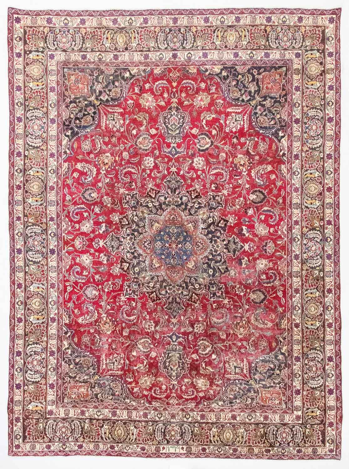 Tapis persan - Keshan - 377 x 282 cm - rouge