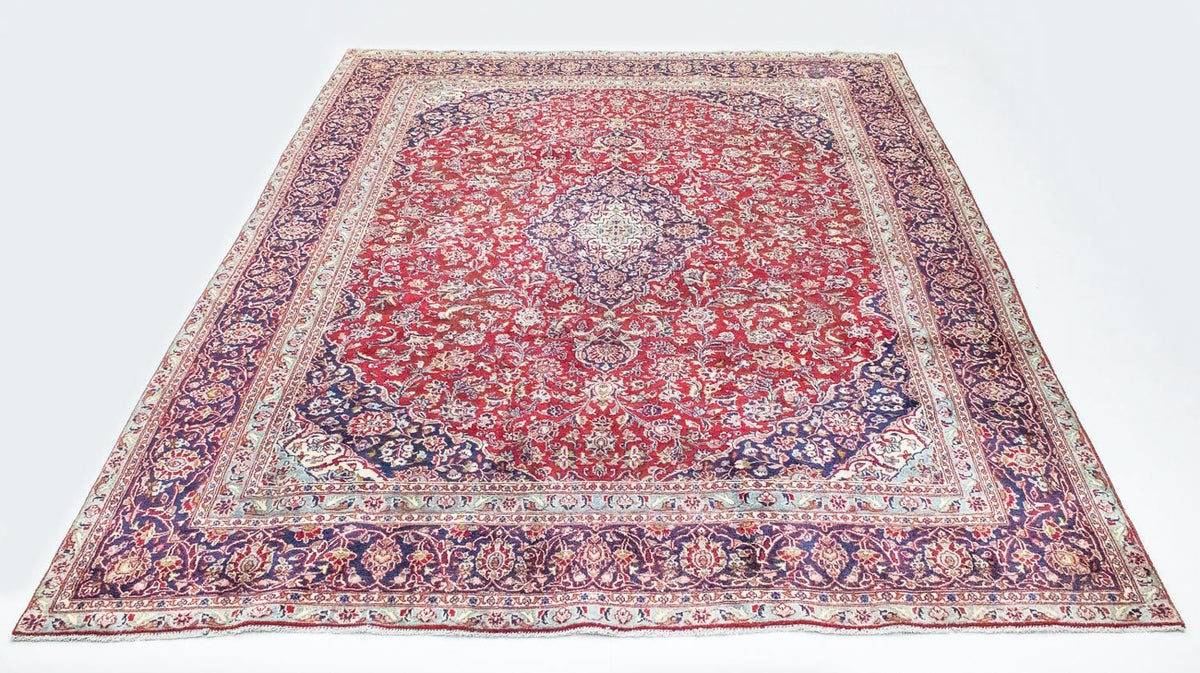 Tapis persan - Keshan - 367 x 282 cm - rouge