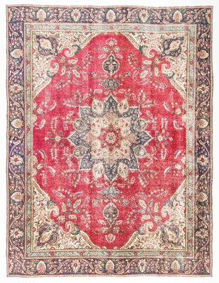 Tapis persan - Tabriz - 370 x 266 cm - rouge