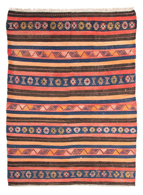 Tapis Kelim - Vieux - 220 x 155 cm - multicolore