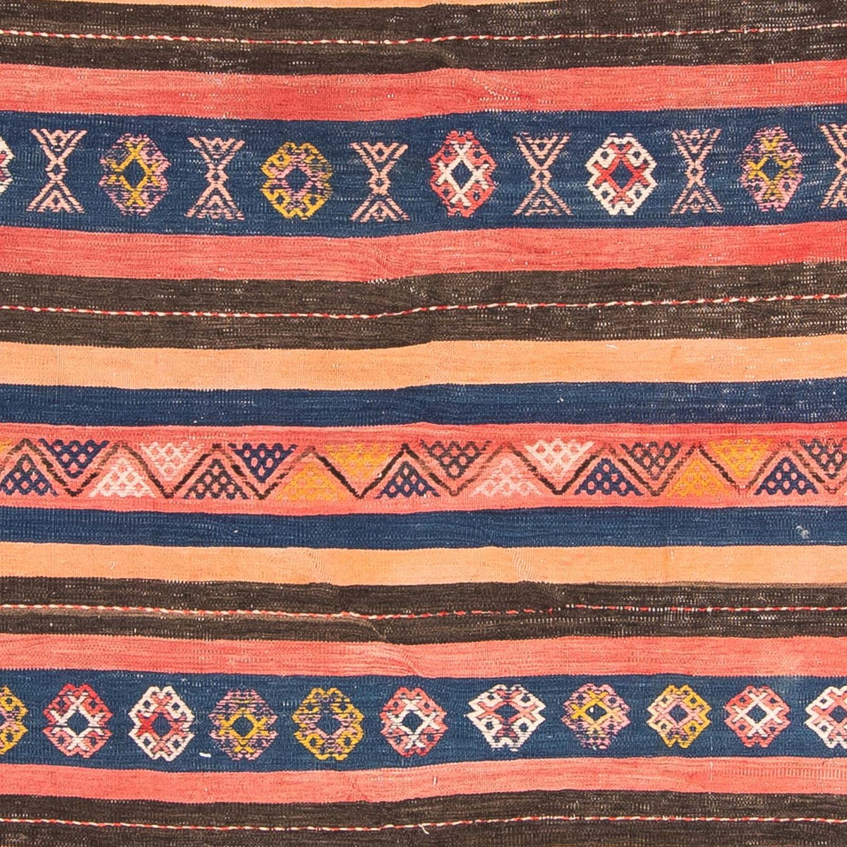 Tapis Kelim - Vieux - 220 x 155 cm - multicolore