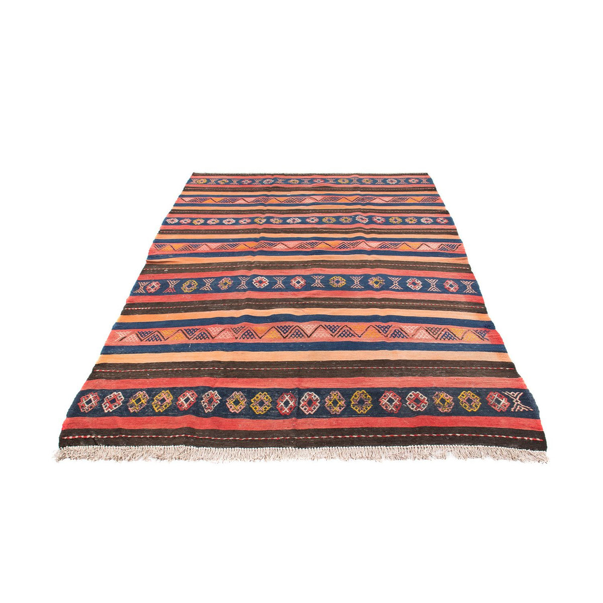 Tapis Kelim - Vieux - 220 x 155 cm - multicolore