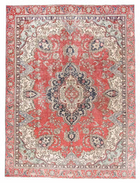 Tapis persan - Tabriz - 345 x 266 cm - rouge