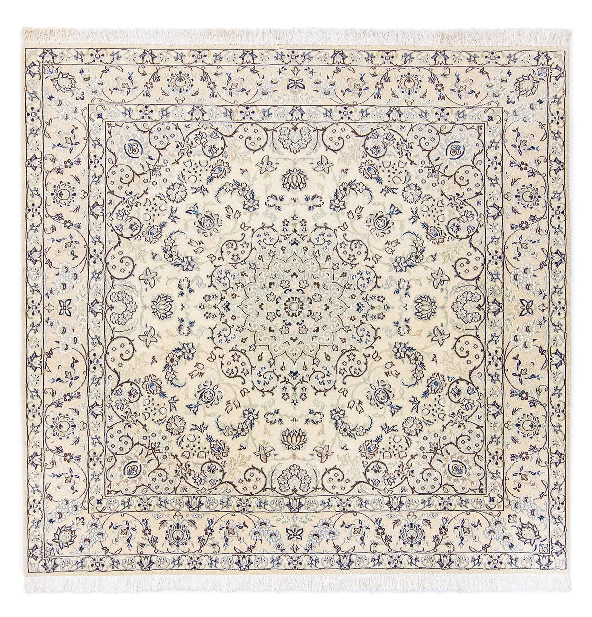 Tapis persan - Nain - Royal carré  - 200 x 193 cm - beige