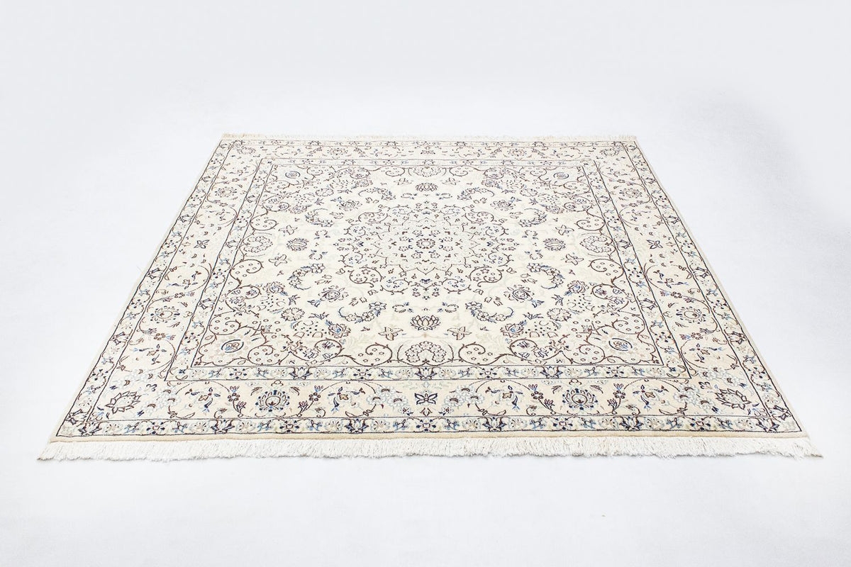 Tapis persan - Nain - Royal carré  - 200 x 193 cm - beige