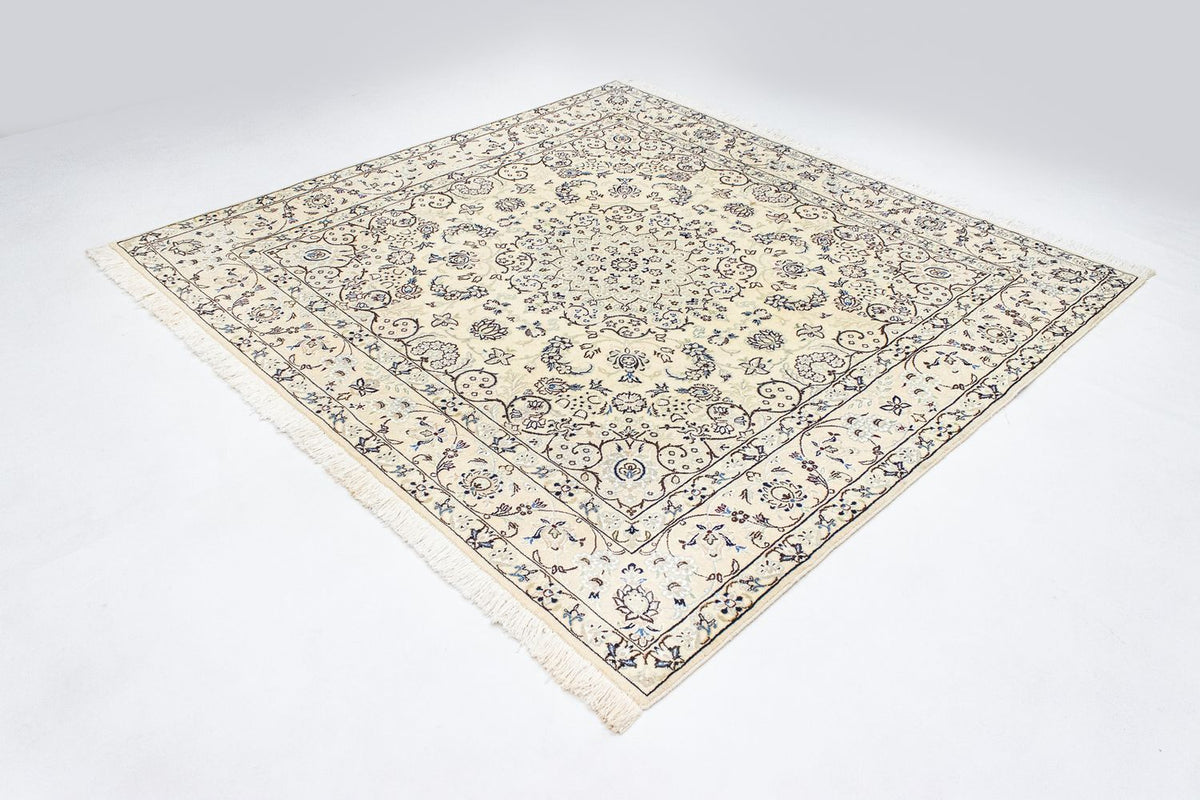 Tapis persan - Nain - Royal carré  - 200 x 193 cm - beige