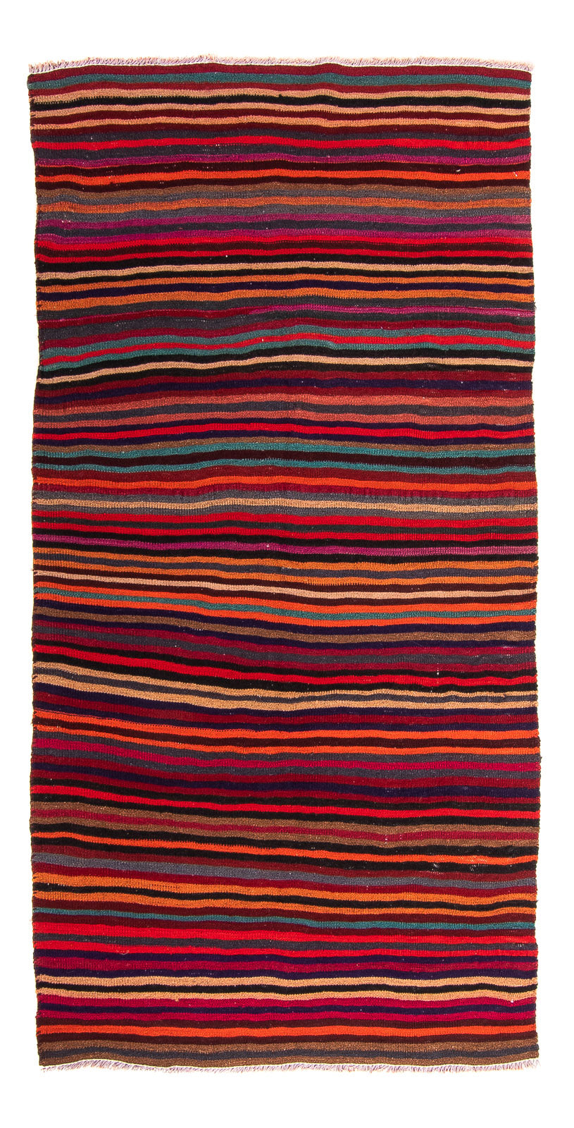 Tapis Kelim - Vieux - 200 x 110 cm - multicolore