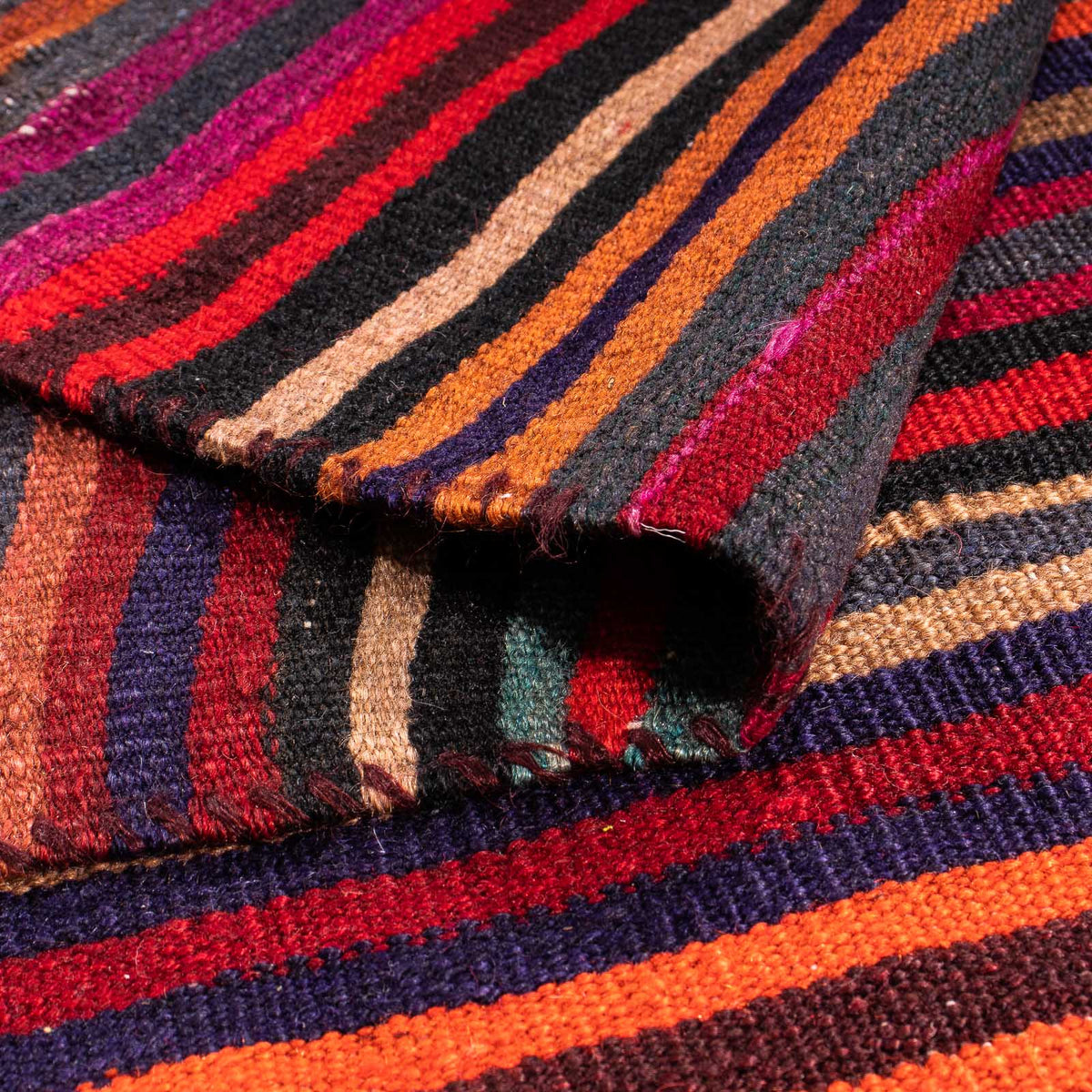 Tapis Kelim - Vieux - 200 x 110 cm - multicolore